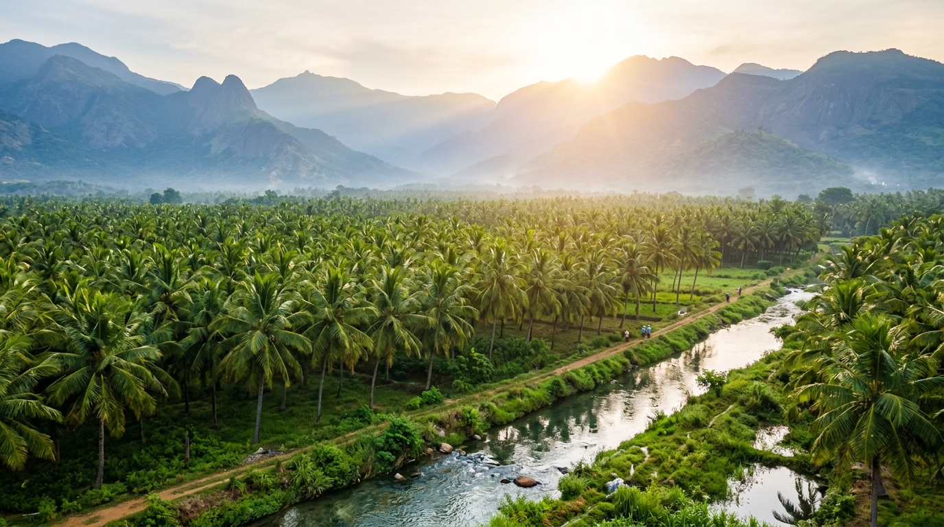 Pollachi Tamil Nadu Coconut Groves