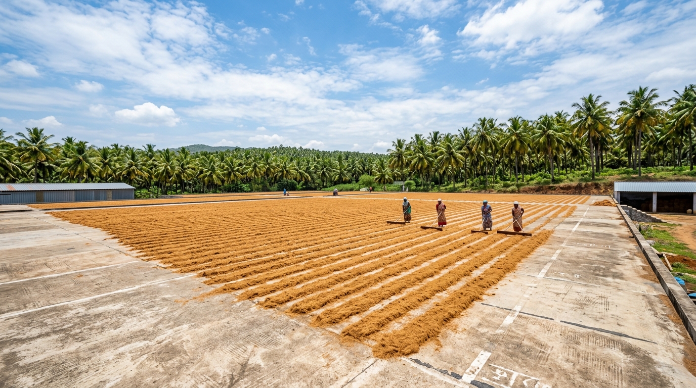 Raw Coconut Husk Sourcing in Tamil Nadu