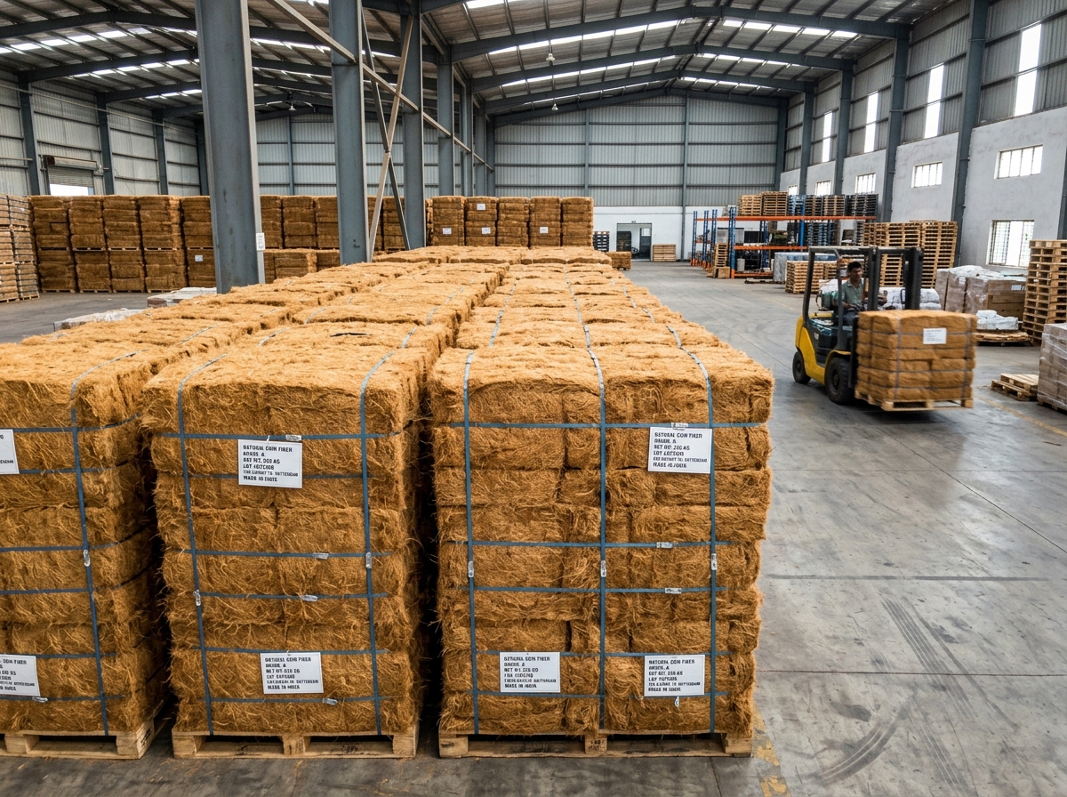Natural Coir Fibre Bales
